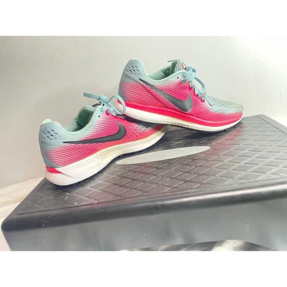 Nike Air Zoom Pegasus 34 Running Shoes Pink Black Womens Size 8.5